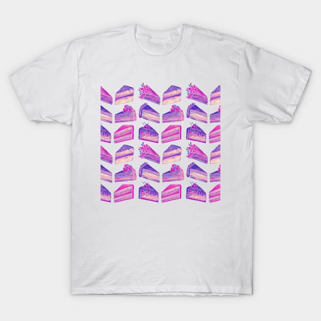 Unicorn Cake Slices T-Shirt by CatCoq